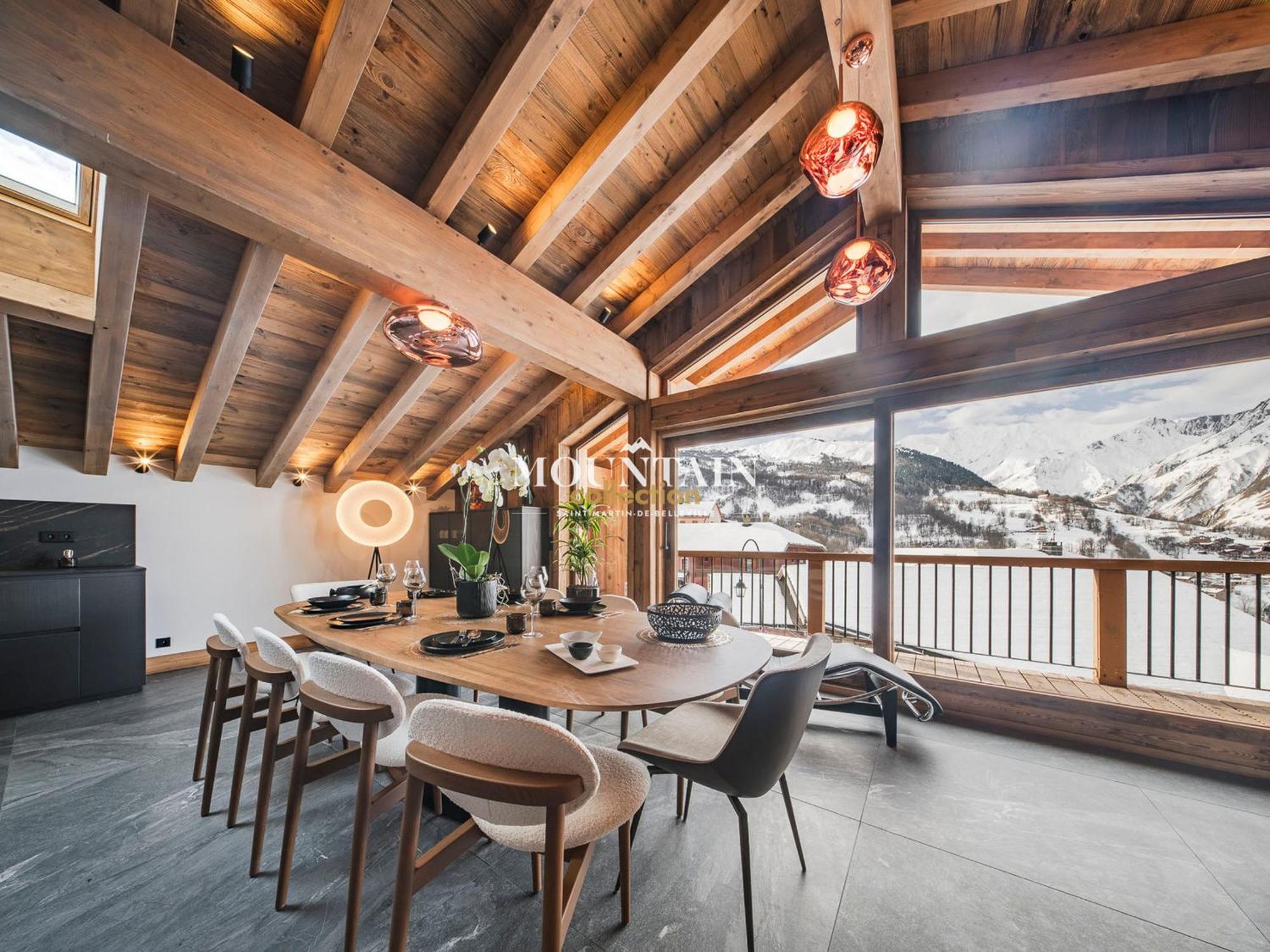 Chalet De Luxe Renove 2024 Proche Pistes, 5 Chambres, Balcon, Parking, Animaux Admis - Fr-1-344-1220 Сен-Мартен-дьо-Белвил Екстериор снимка