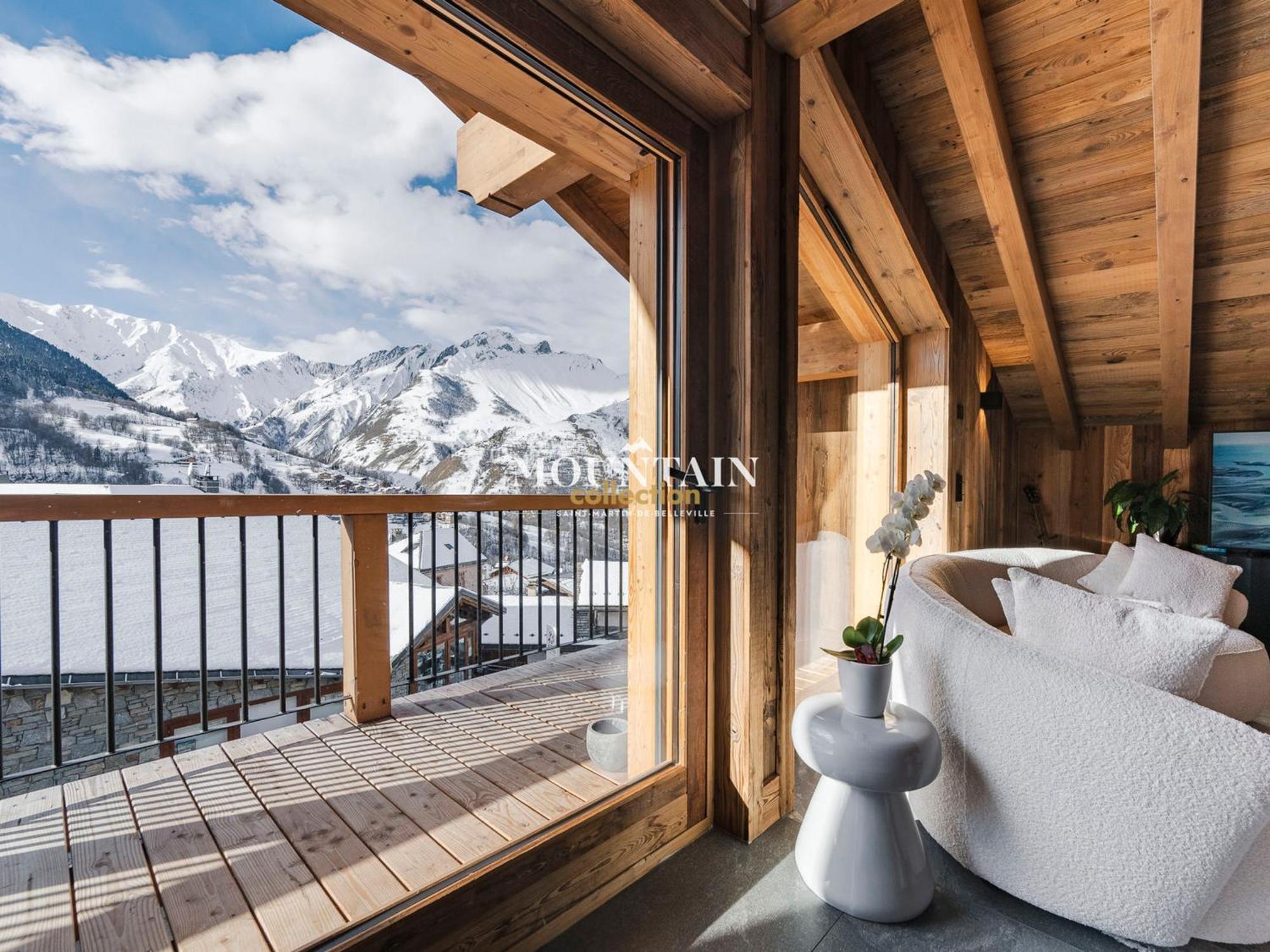 Chalet De Luxe Renove 2024 Proche Pistes, 5 Chambres, Balcon, Parking, Animaux Admis - Fr-1-344-1220 Сен-Мартен-дьо-Белвил Екстериор снимка