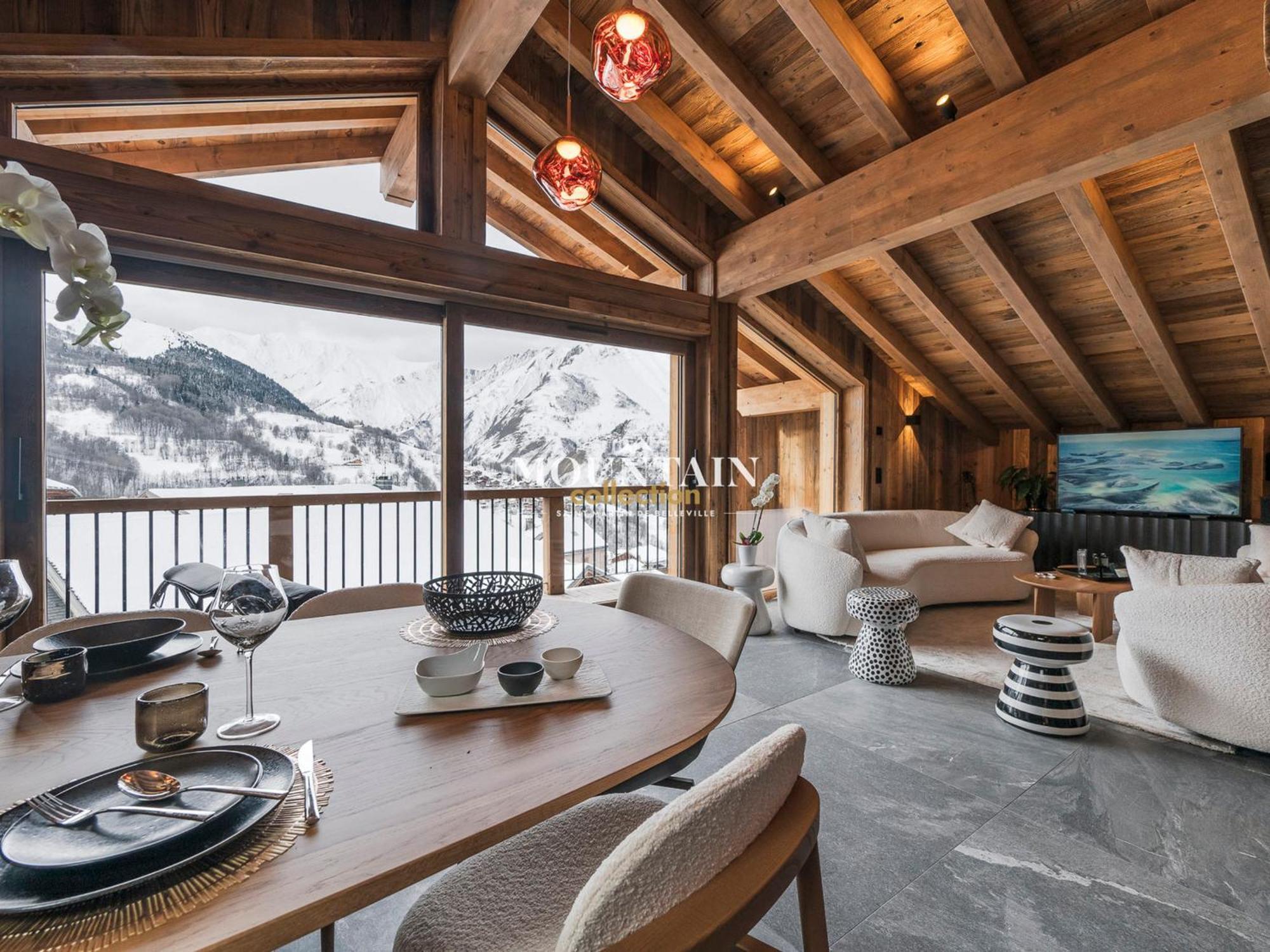 Chalet De Luxe Renove 2024 Proche Pistes, 5 Chambres, Balcon, Parking, Animaux Admis - Fr-1-344-1220 Сен-Мартен-дьо-Белвил Екстериор снимка